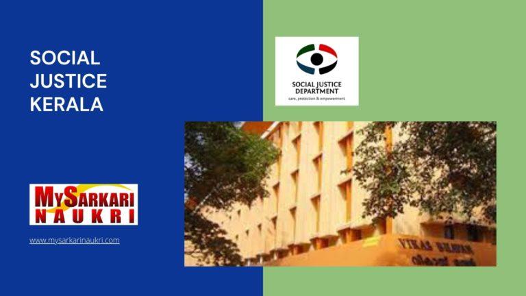 Social Justice Kerala Recruitment