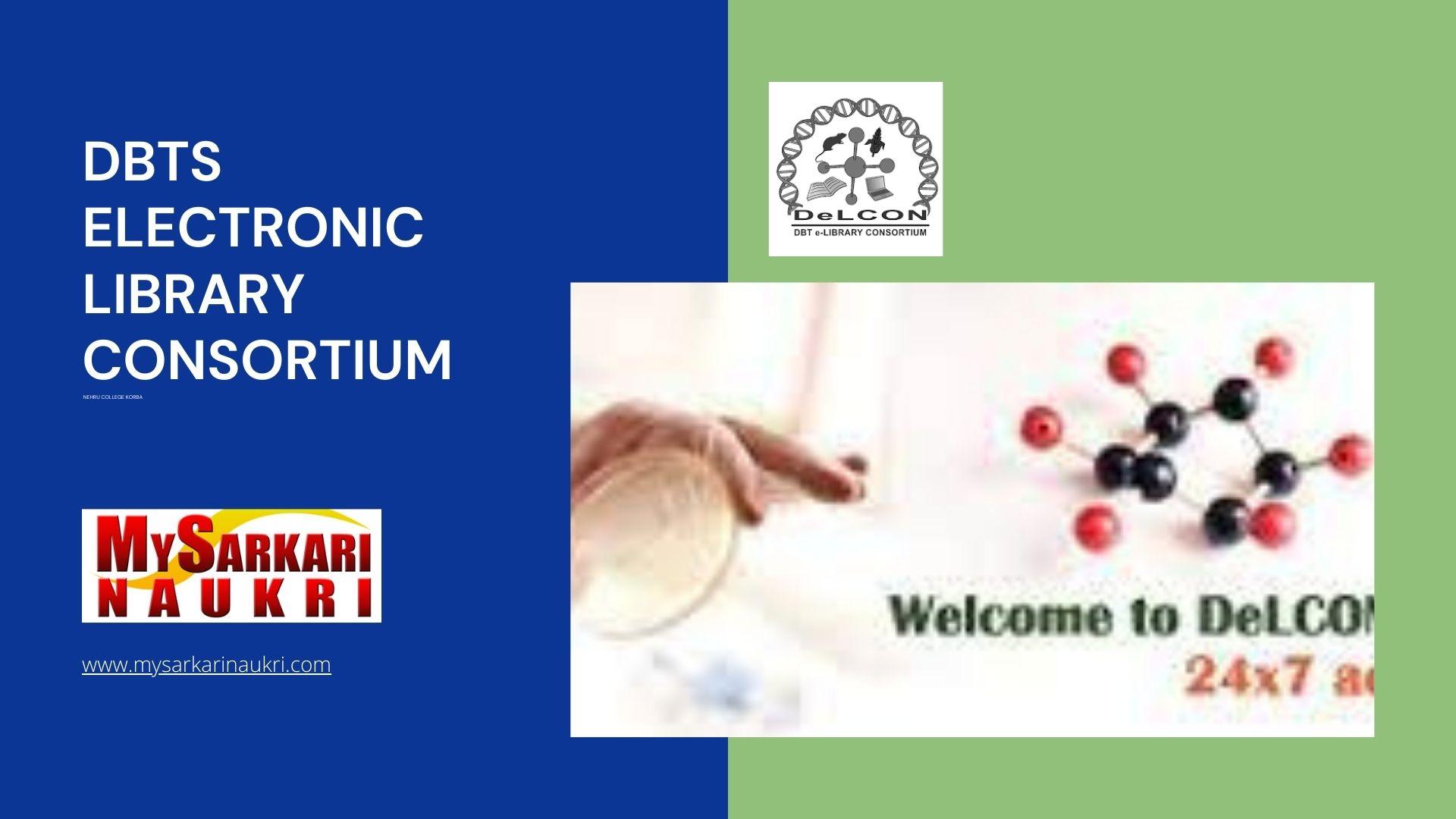 Dbts Electronic Library Consortium Recruitment