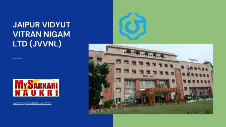 Jaipur Vidyut Vitran Nigam Ltd (JVVNL) Recruitment