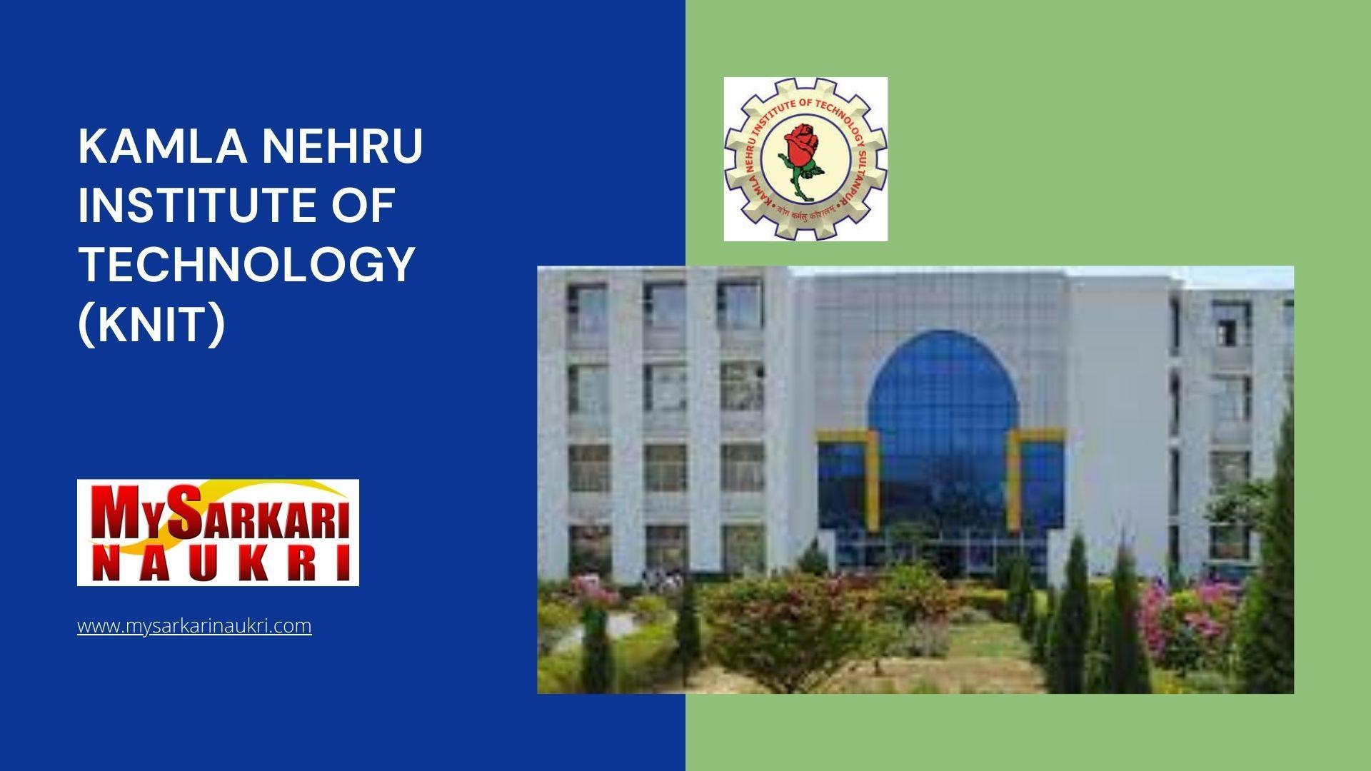 Kamla Nehru Institute of Technology (KNIT) Recruitment