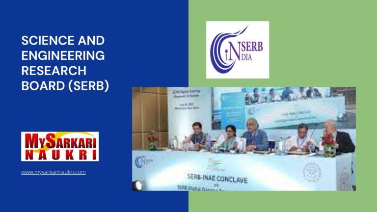 Science and Engineering Research Board (SERB) Recruitment