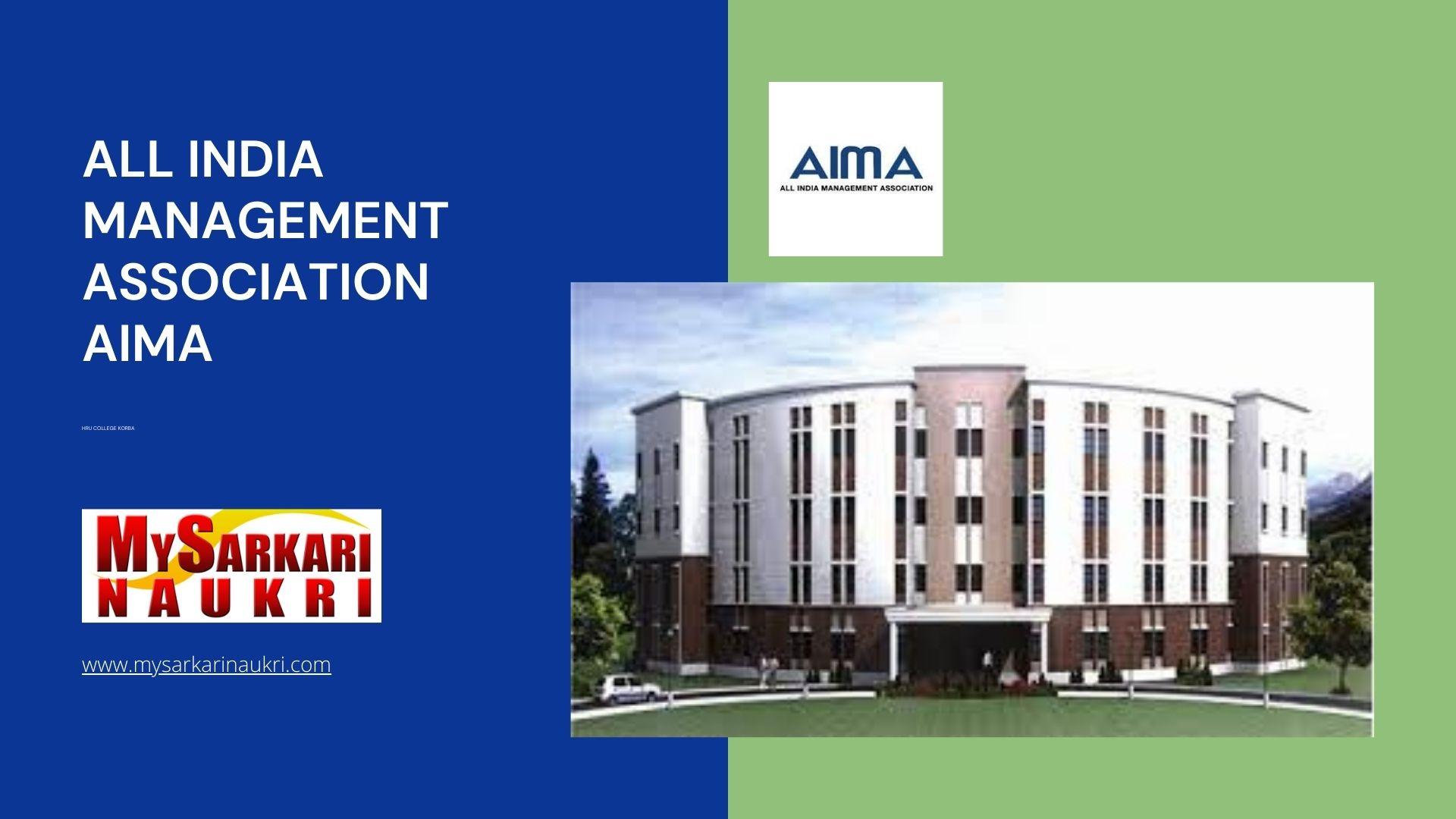All India Management Association Aima Recruitment