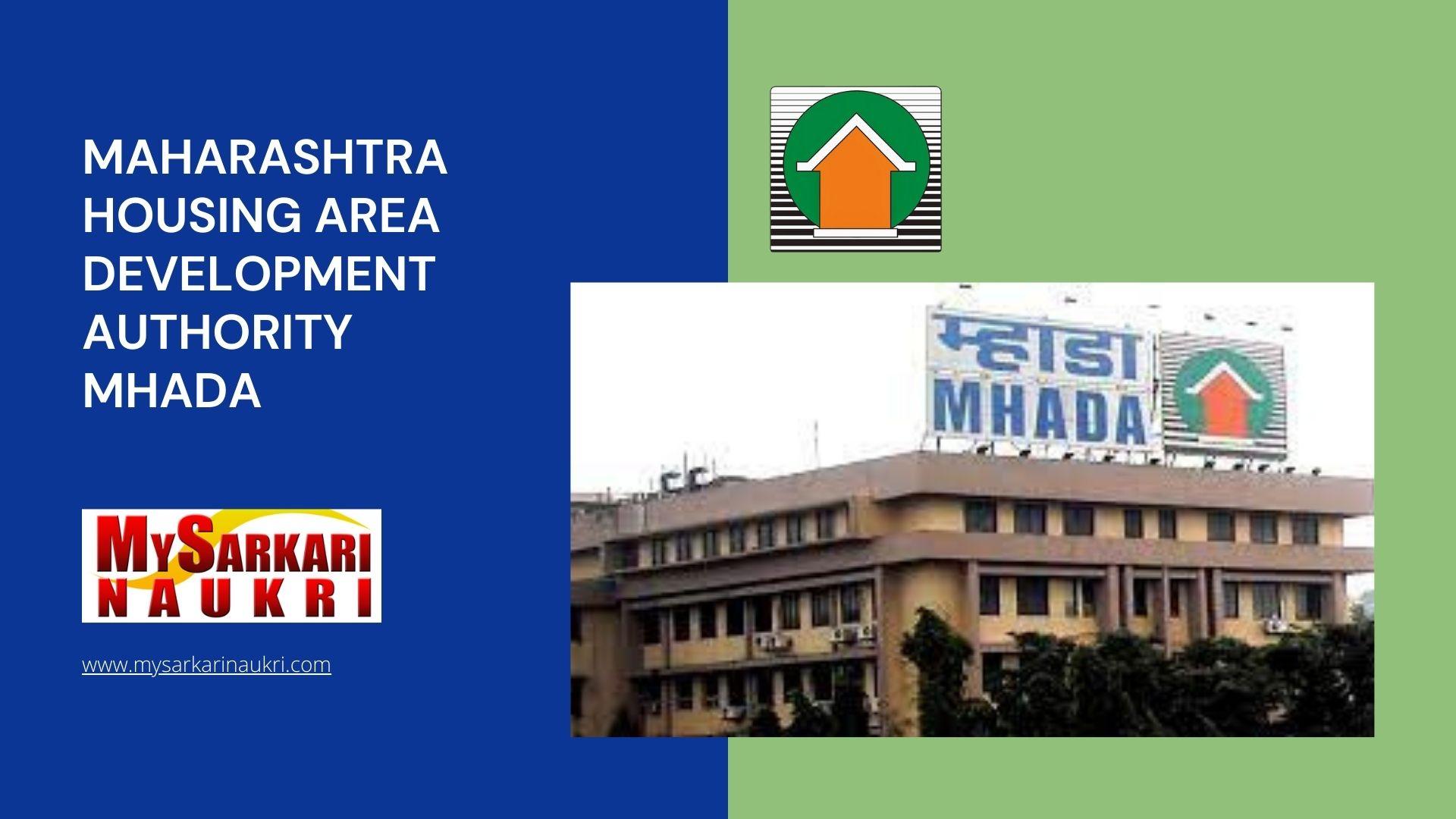 Maharashtra Housing Area Development Authority Mhada Recruitment