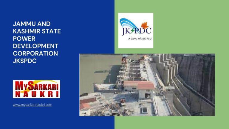 Jammu And Kashmir State Power Development Corporation Jkspdc Recruitment