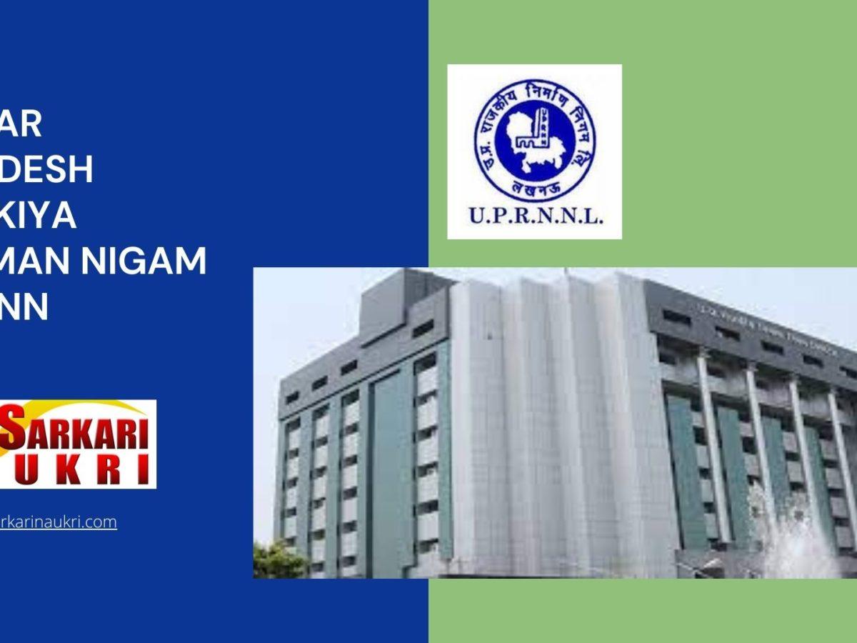 Uttar Pradesh Rajkiya Nirman Nigam Uprnn Recruitment