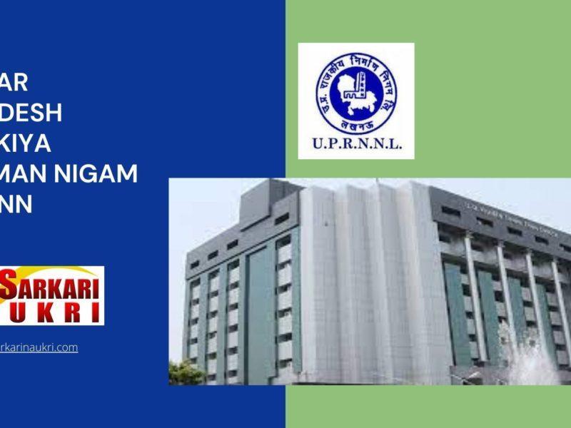 Uttar Pradesh Rajkiya Nirman Nigam Uprnn Recruitment