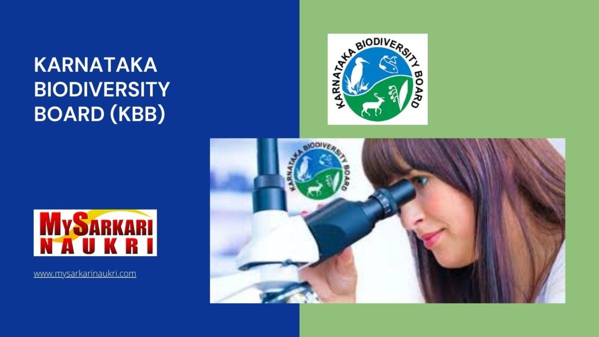 Karnataka Biodiversity Board (KBB) Recruitment