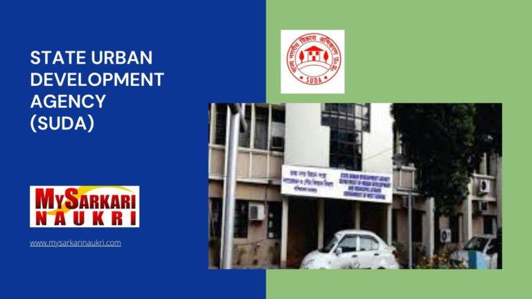 State Urban Development Agency (SUDA) Recruitment