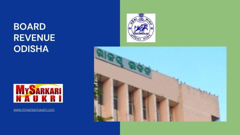 Board Revenue Odisha Recruitment