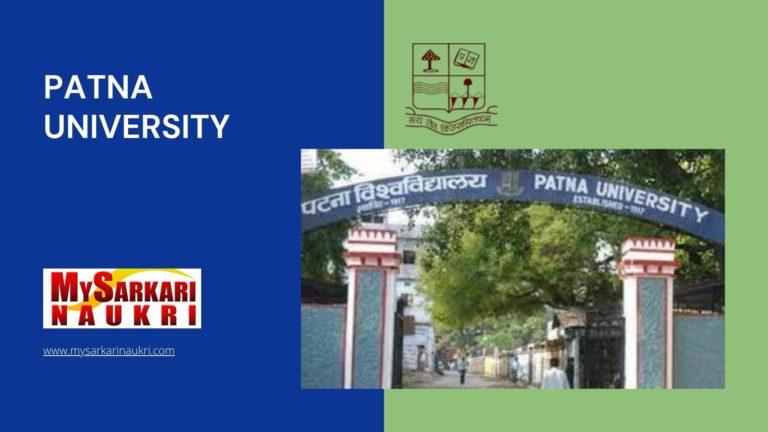 Patna University Recruitment