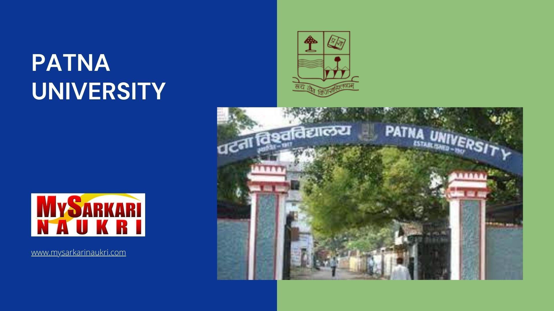 Patna University Recruitment