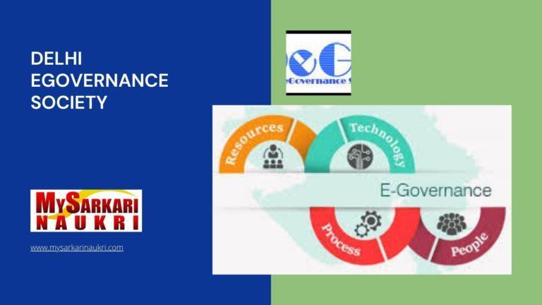 Delhi Egovernance Society Recruitment
