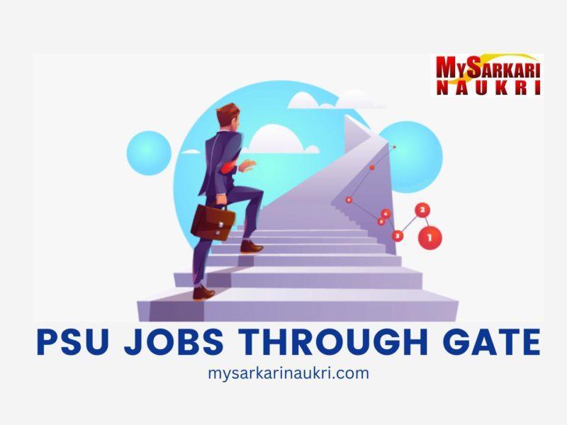 PSU Jobs Through GATE