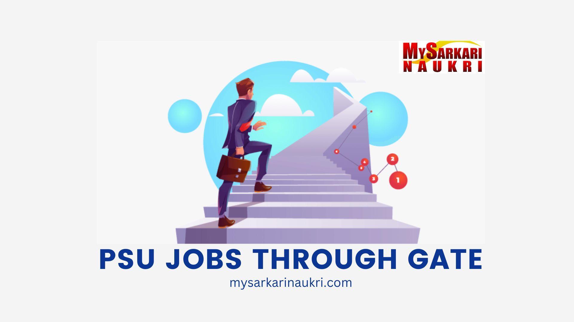PSU Jobs Through GATE MySarkariNaukri En