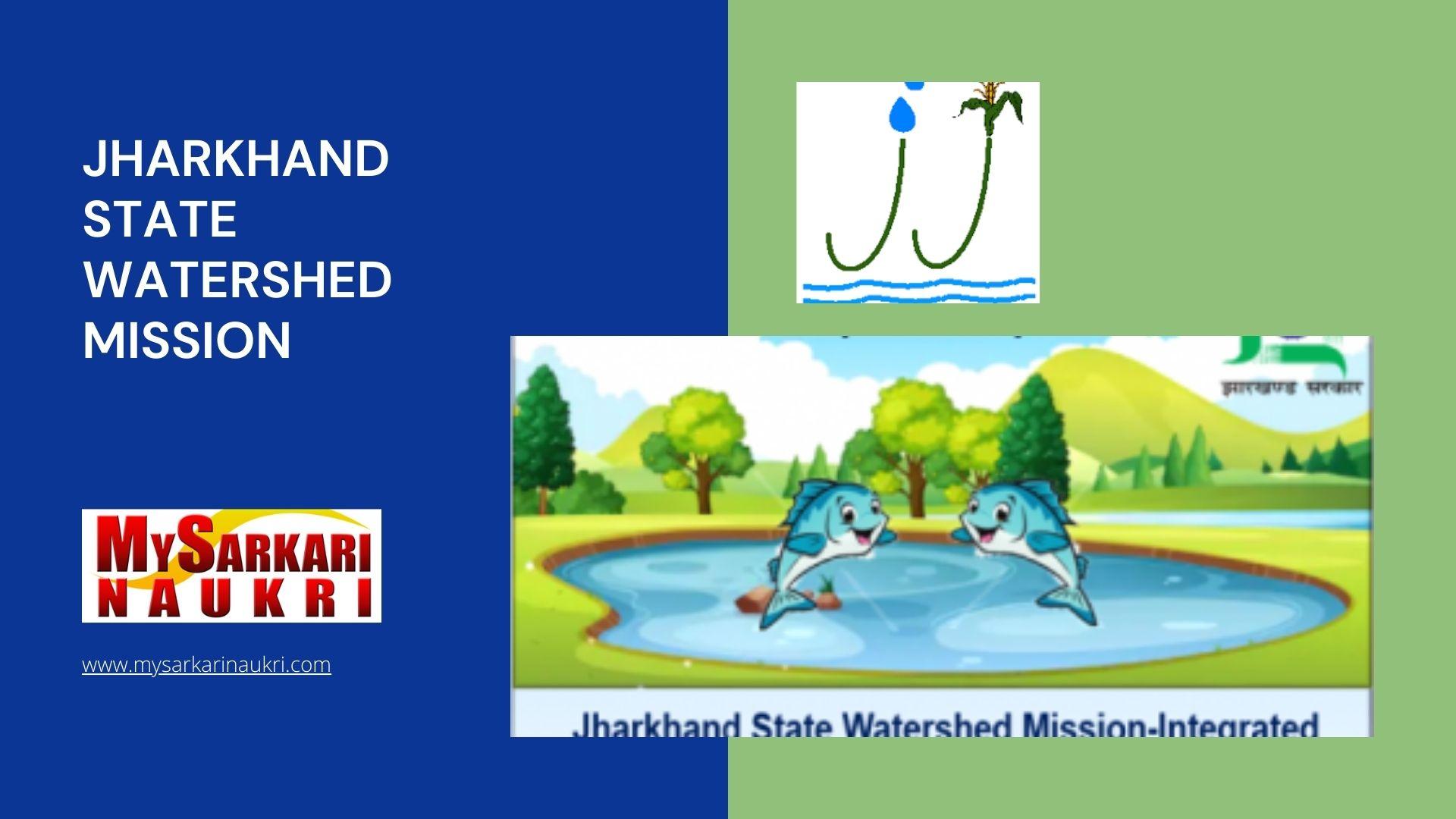 Jharkhand State Watershed Mission Recruitment