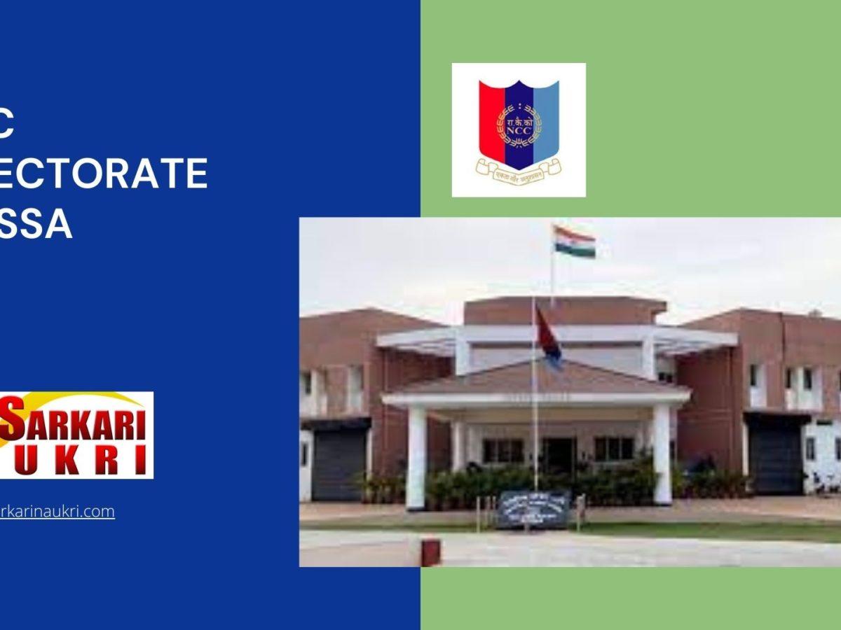 NCC Directorate Orissa Recruitment