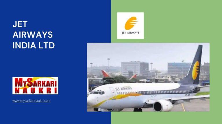 Jet Airways India Ltd Recruitment