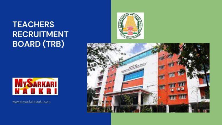 Teachers Recruitment Board (TRB) Recruitment