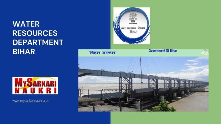 Water Resources Department Bihar Recruitment