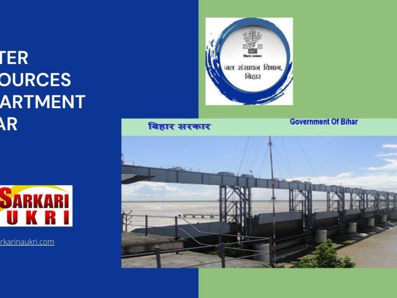 Water Resources Department Bihar Recruitment