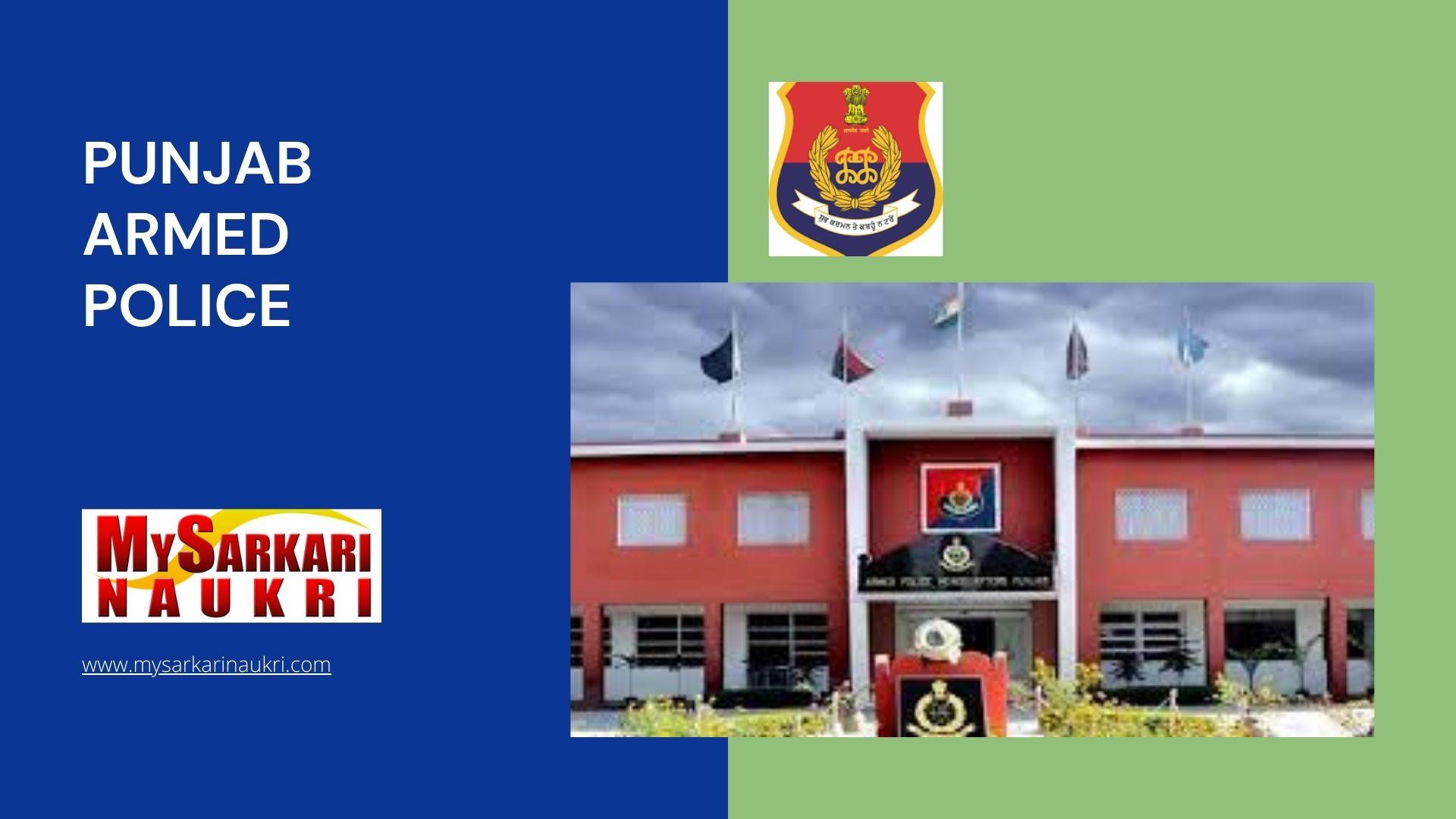 Punjab Armed Police Recruitment