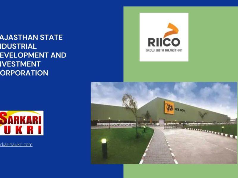 Rajasthan State Industrial Development And Investment Corporation (RIICO) Recruitment