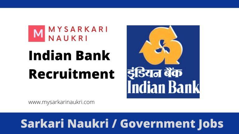Indian Bank Recruitment 2023