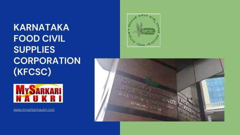 Karnataka Food Civil Supplies Corporation Limited (KFCSC)