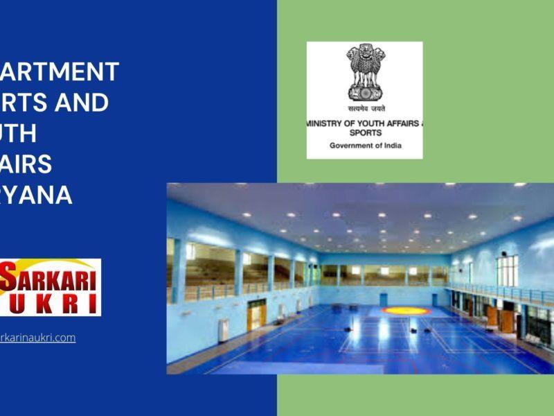 Department Sports And Youth Affairs Haryana Recruitment
