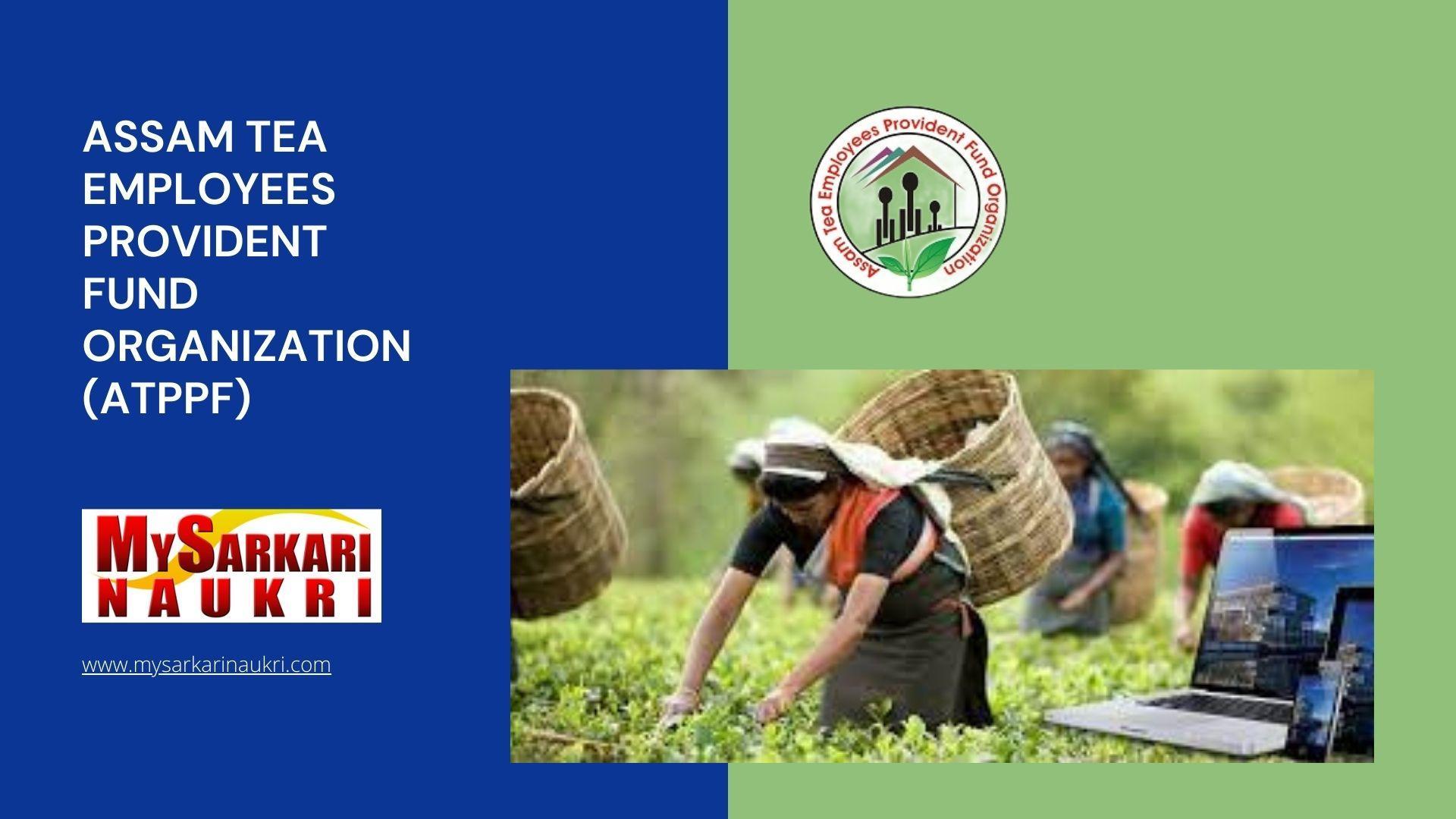 Assam Tea Employees Provident Fund Organization (ATPPF) Recruitment