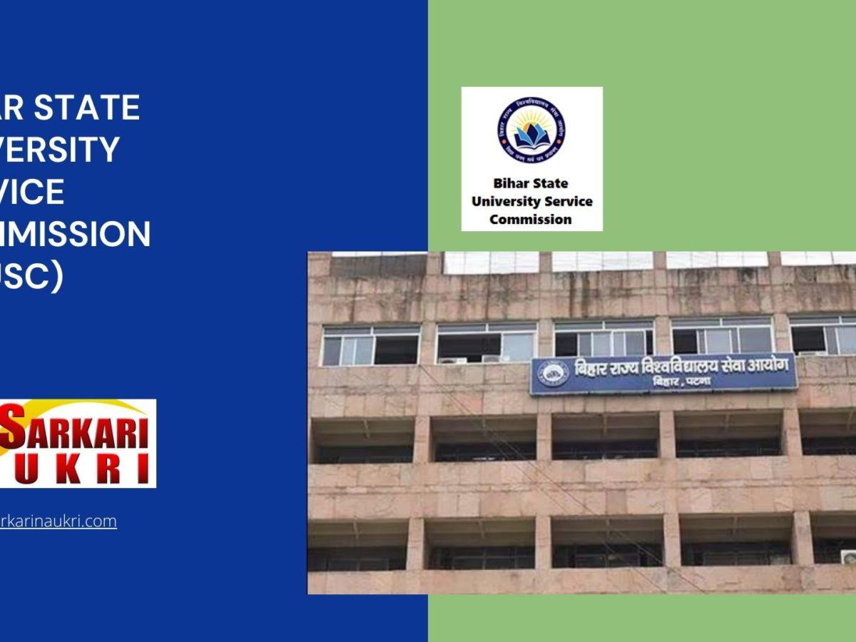 Bihar State University Service Commission (BSUSC) Recruitment