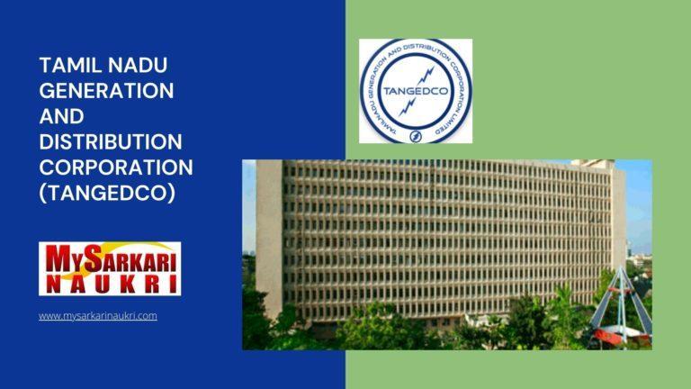Tamil Nadu Generation and Distribution Corporation (TANGEDCO) Recruitment