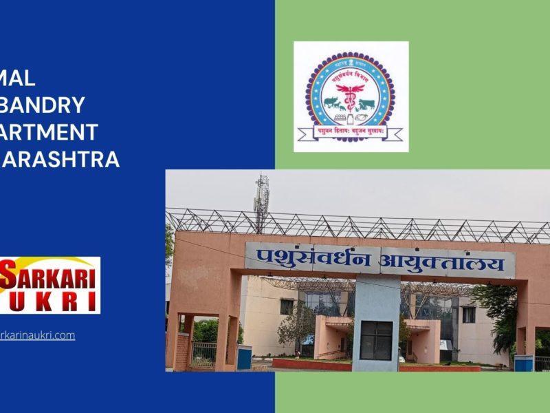 Animal Husbandry Department Maharashtra Recruitment