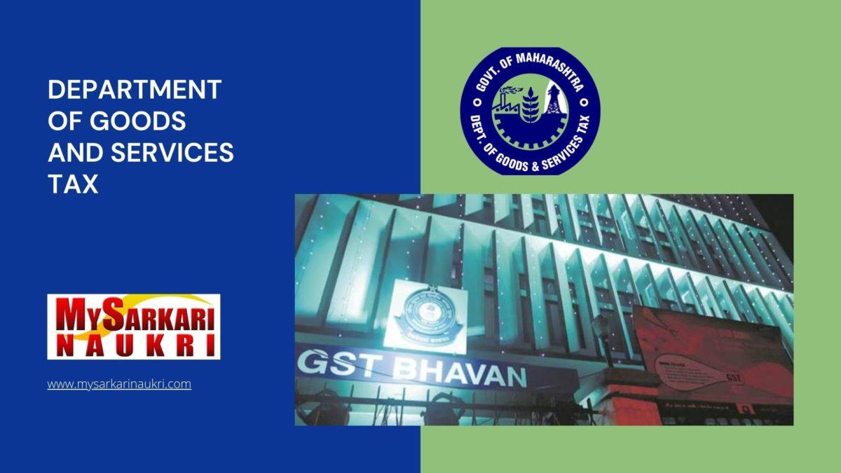 Department of Goods and Services Tax Recruitment
