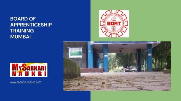 Board of Apprenticeship Training Mumbai Recruitment