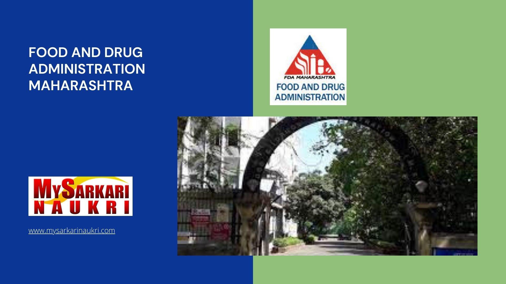 Food And Drug Administration Maharashtra Recruitment