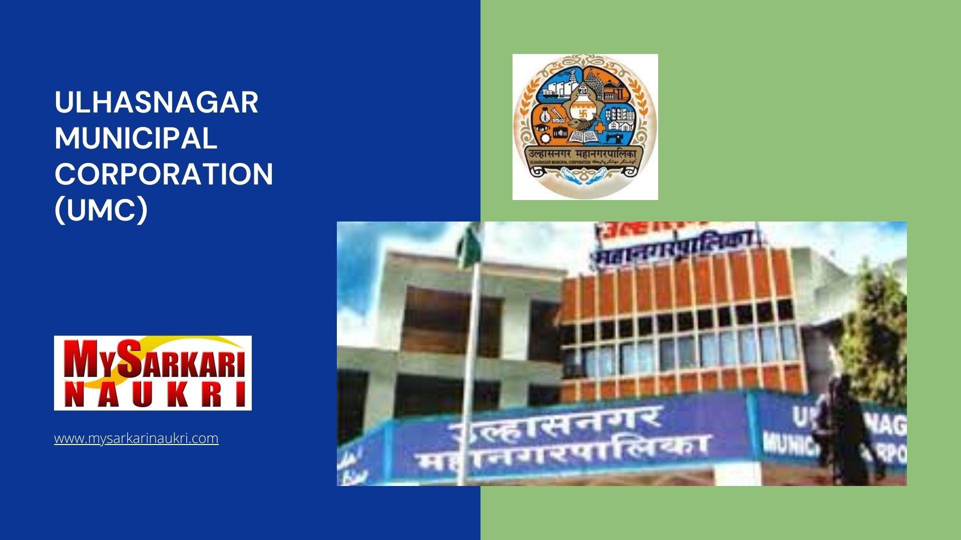 Ulhasnagar Municipal Corporation (UMC) Recruitment MySarkariNaukri En