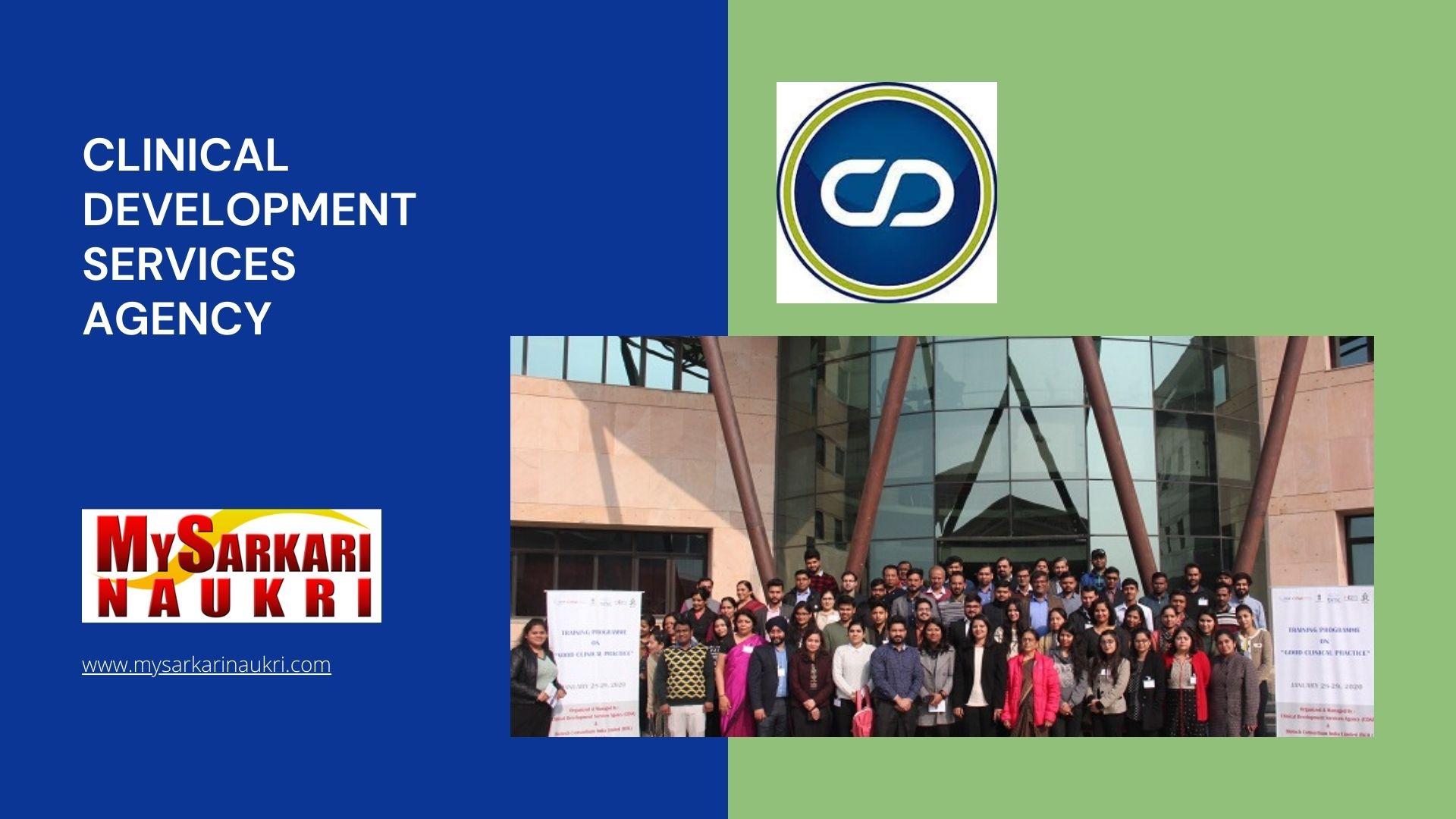 Clinical Development Services Agency Recruitment