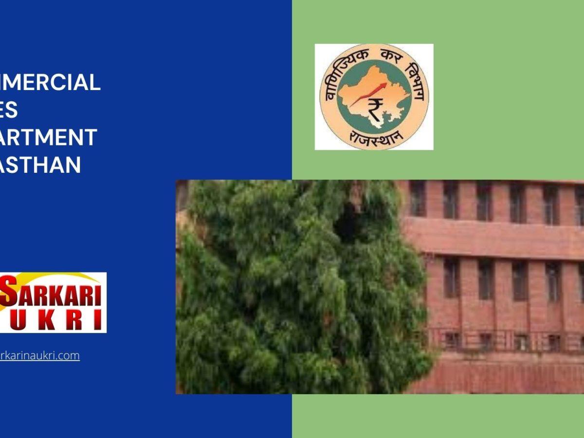 Commercial Taxes Department Rajasthan Recruitment