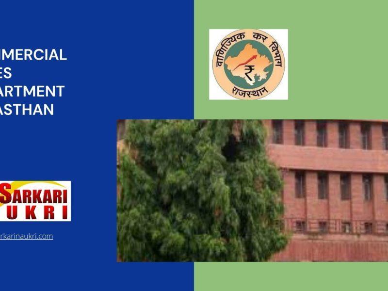 Commercial Taxes Department Rajasthan Recruitment