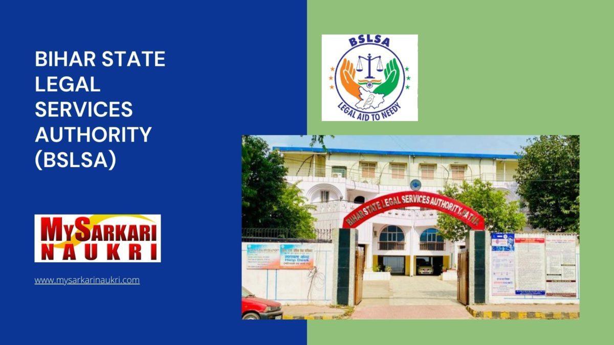 Bihar State Legal Services Authority (BSLSA) Recruitment