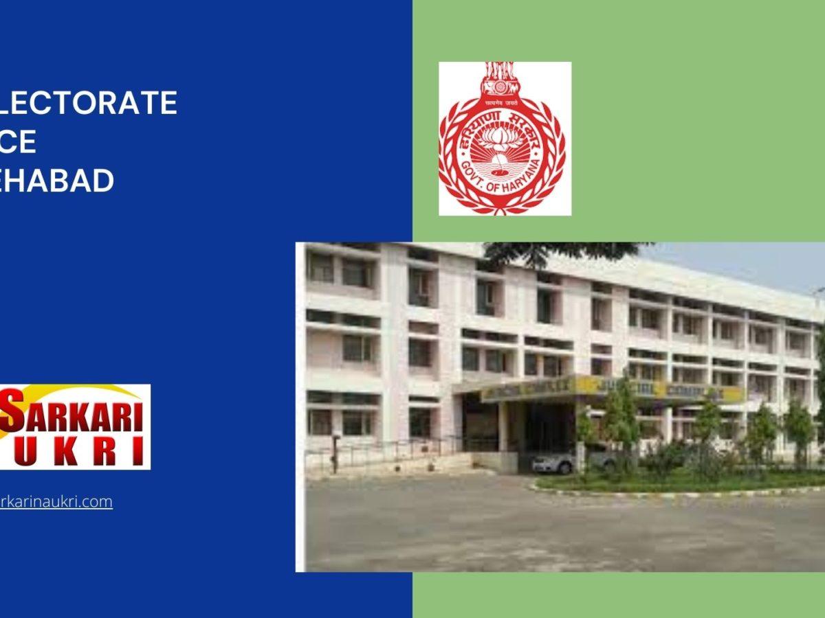 Collectorate Office Fatehabad Recruitment