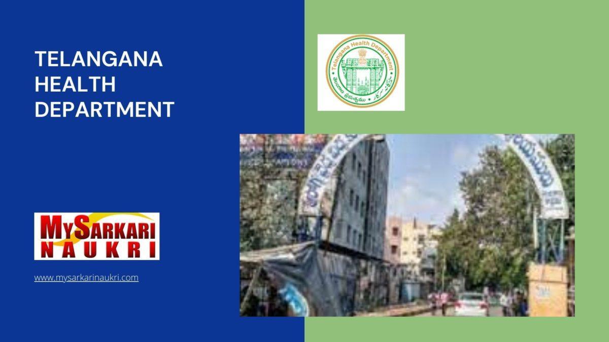 Telangana Health Department Recruitment