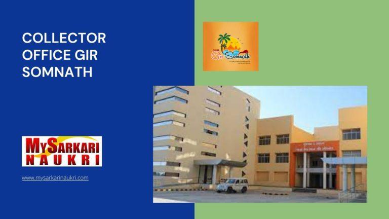 Collector Office Gir Somnath Recruitment