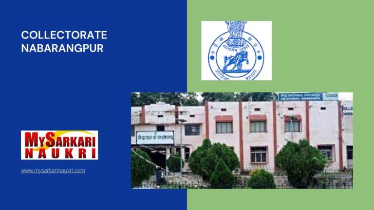 Collectorate Nabarangpur Recruitment