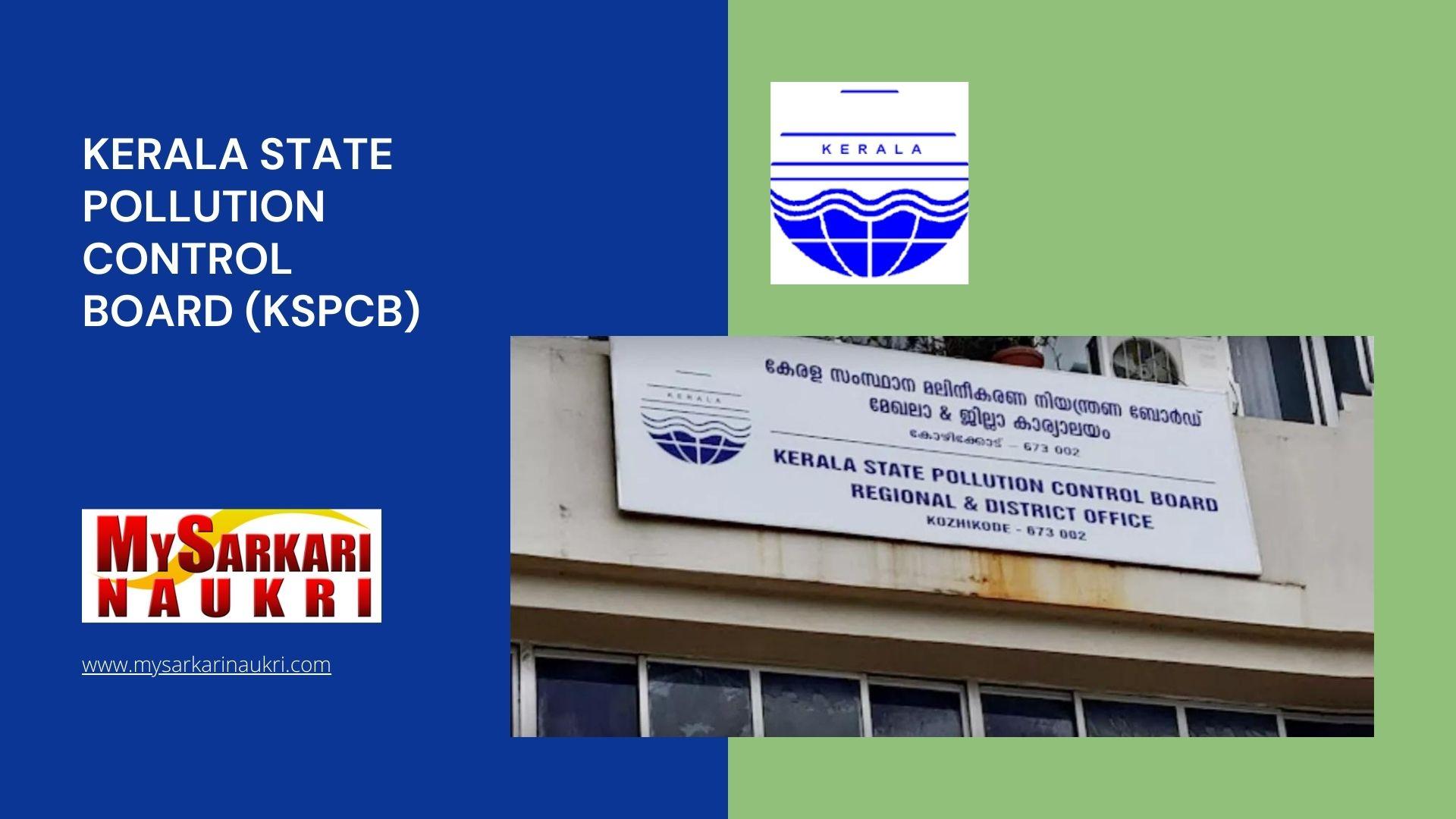 Kerala State Pollution Control Board (KSPCB) Recruitment