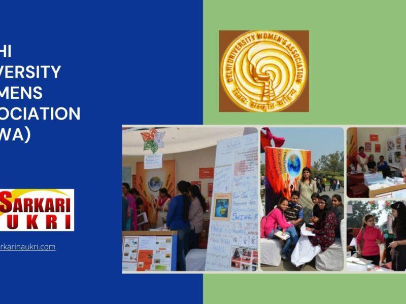 Delhi University Womens Association (DUWA) Recruitment