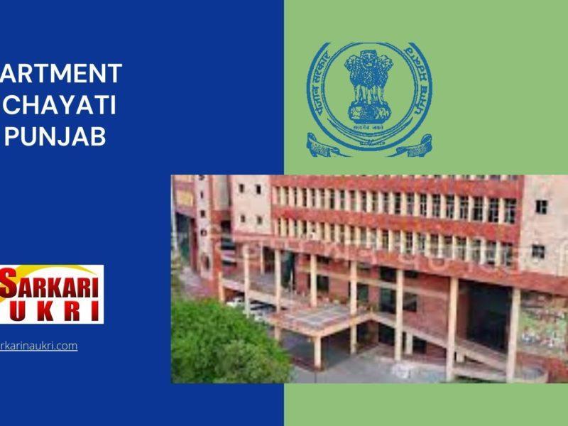 Department Panchayati Raj Punjab Recruitment