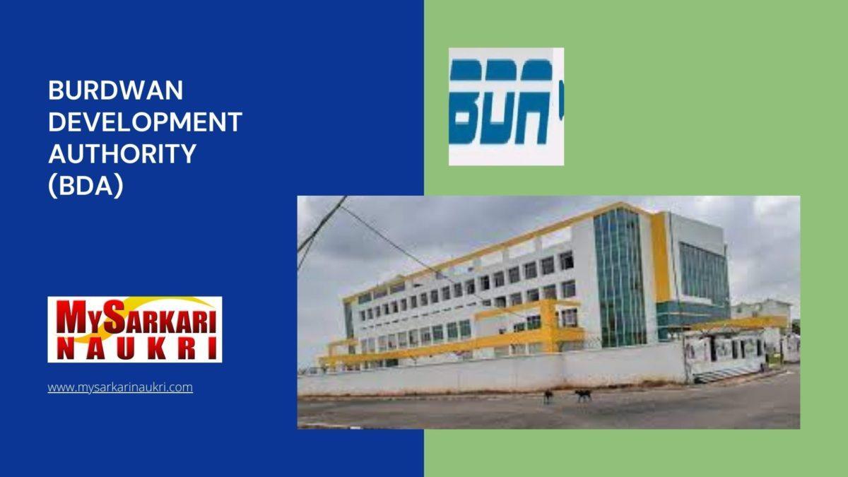 Burdwan Development Authority (BDA) Recruitment