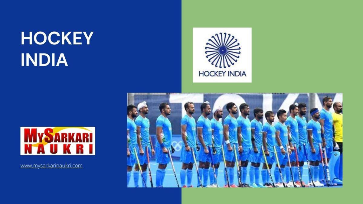 Hockey India Recruitment